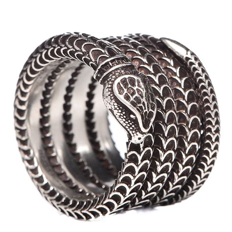 gucci silver snake ring|gucci garden silver snake ring.